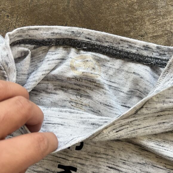 Ecko Unltd. Rhino Logo Print T Shirt Large L White Mens Raglan Sleeve Spell Out - Picture 2 of 2